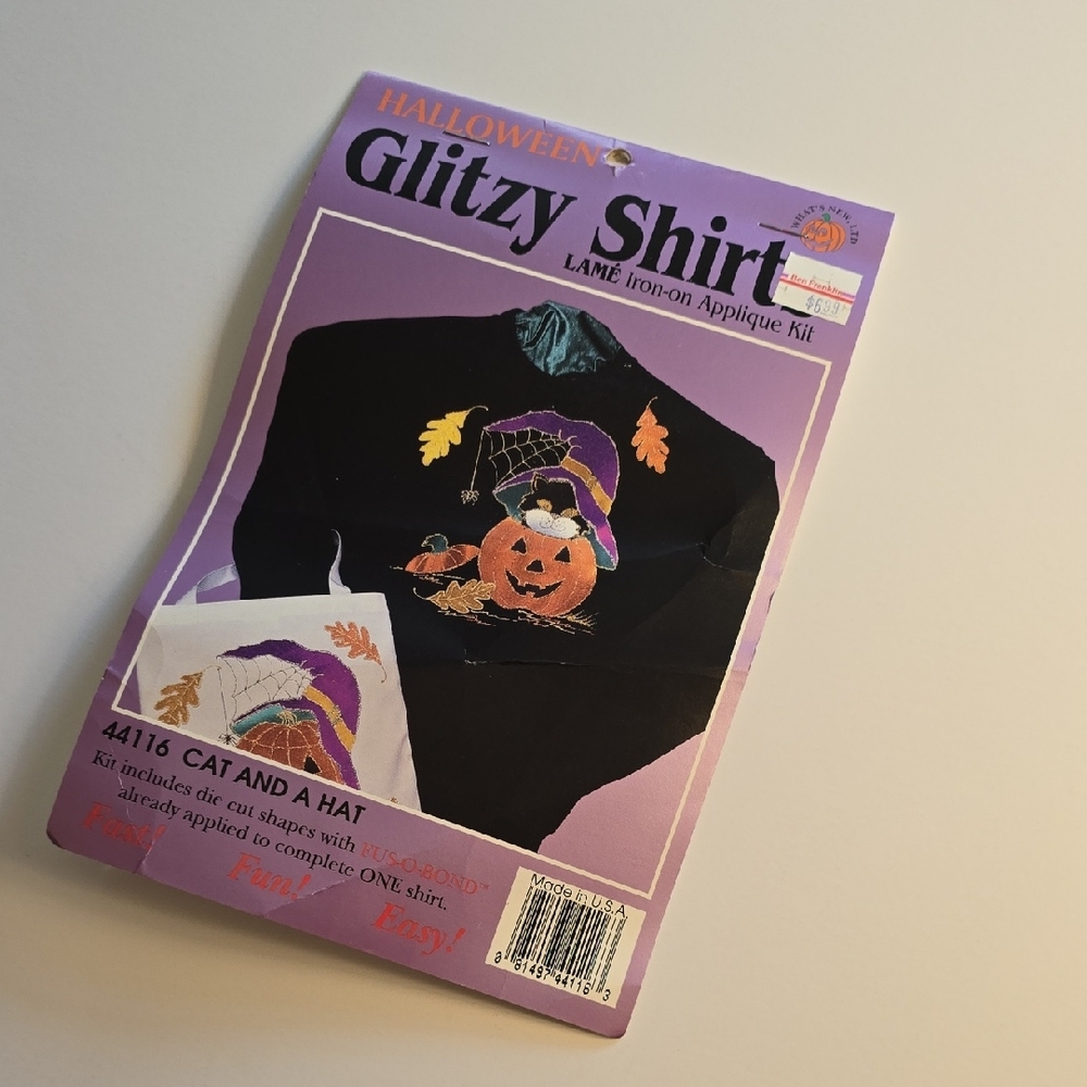 Vintage Halloween Glitzy Shirt Kit - Black, Orange, Purple